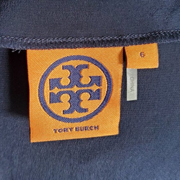Tory Burch 100% Silk Sleeveless Solid Top sz 6 - Picture 3 of 8